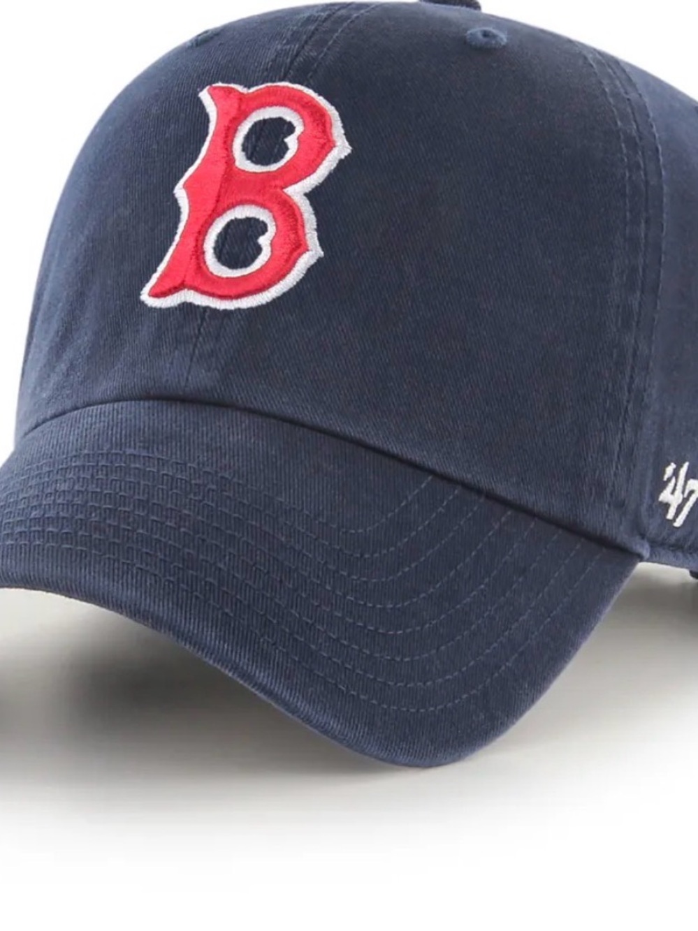 47 Navy Baseball Cap with Red 'B' Patch